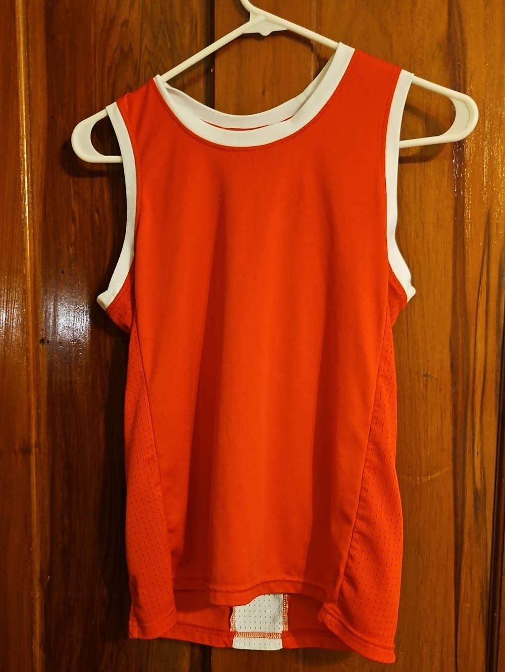 Pro Player Red Sleeveless Athletic Shirt with White Trim. #291